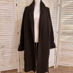 Sanctuary Brown Ribbed Women's Cardigan